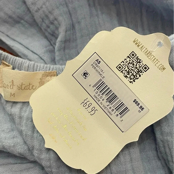 Altar’d State Periwinkle Blue Dress‎ New size Medium - Picture 5 of 6